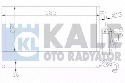 KALE OTO RADYATOR 342915 -  Конденсатор, кондиционер